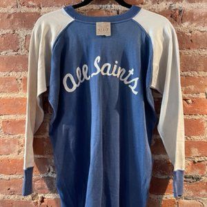 VINTAGE ALL SAINTS BASEBALL TEE